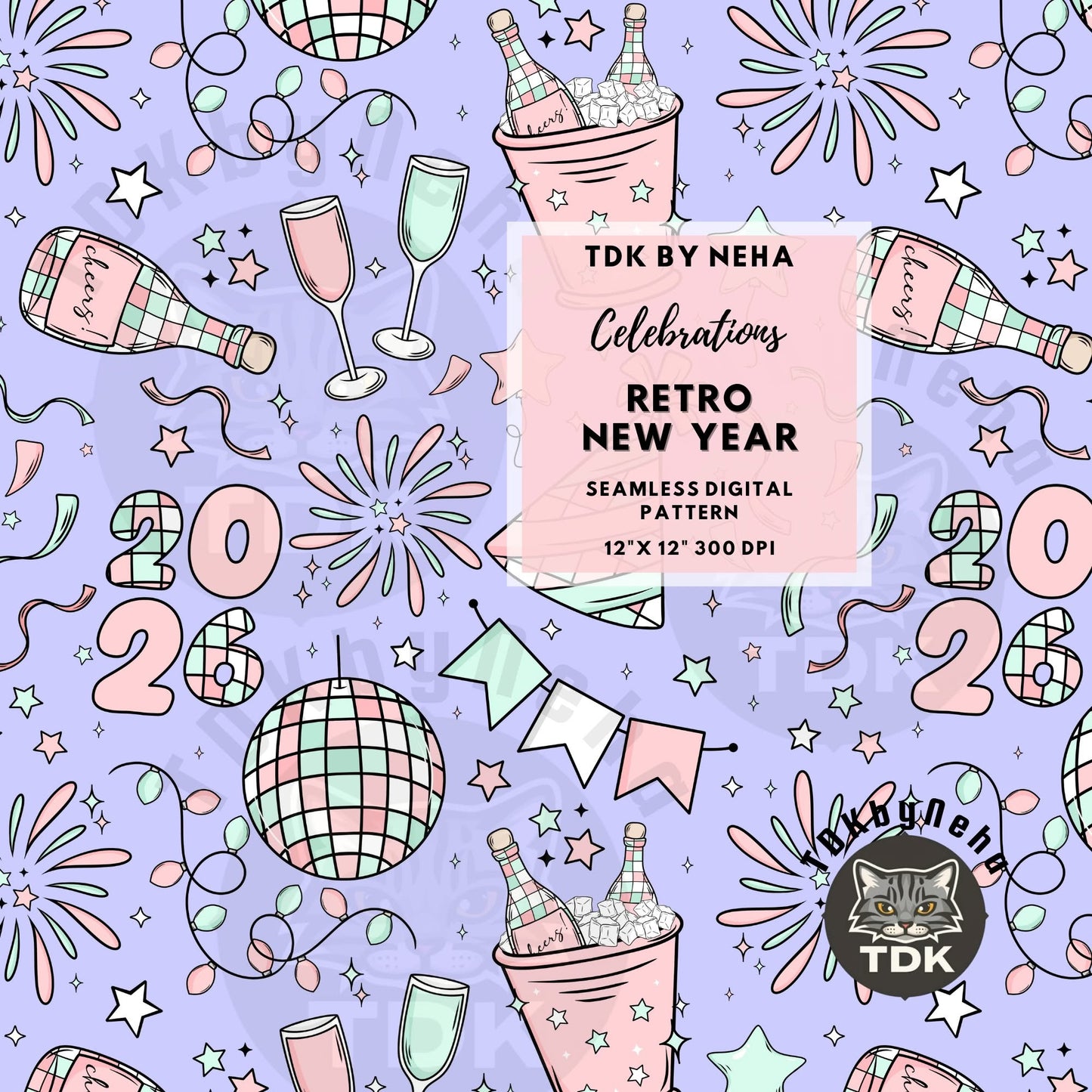 Retro new years 2