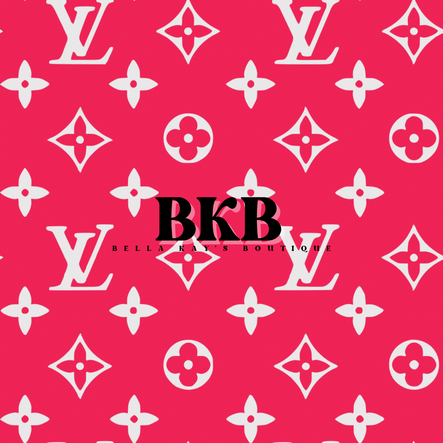 Hot pink & white lvinspired one shoulder romper