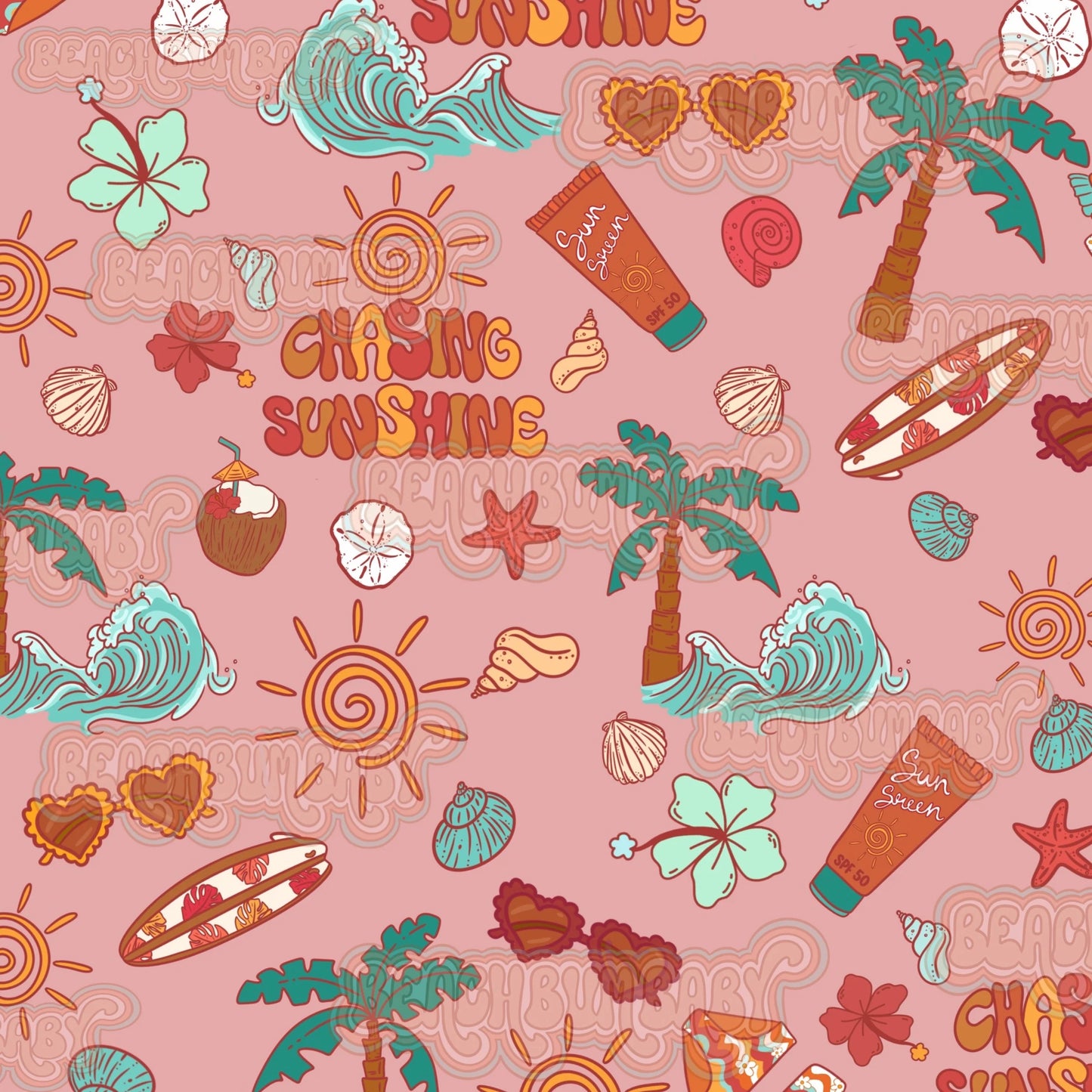 Chasing sunshine pink