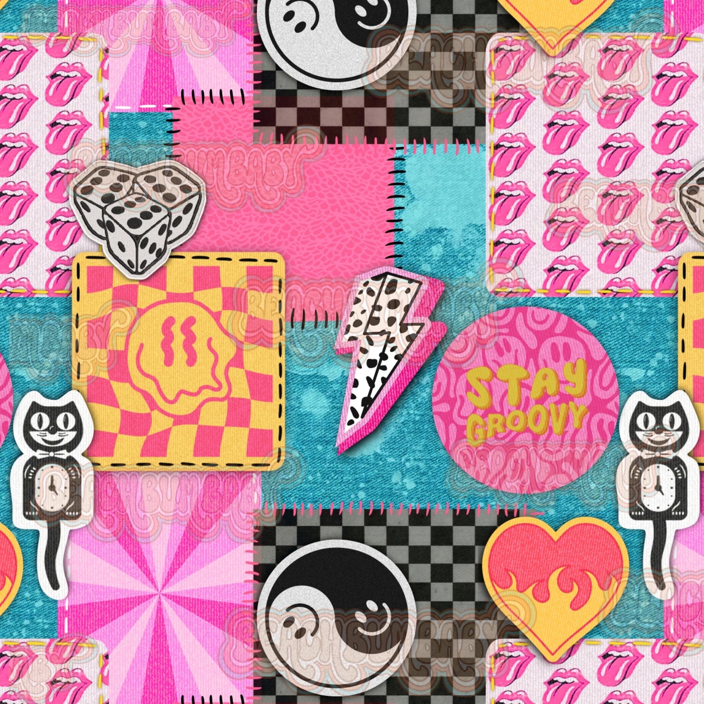 Stay groovy patchwork