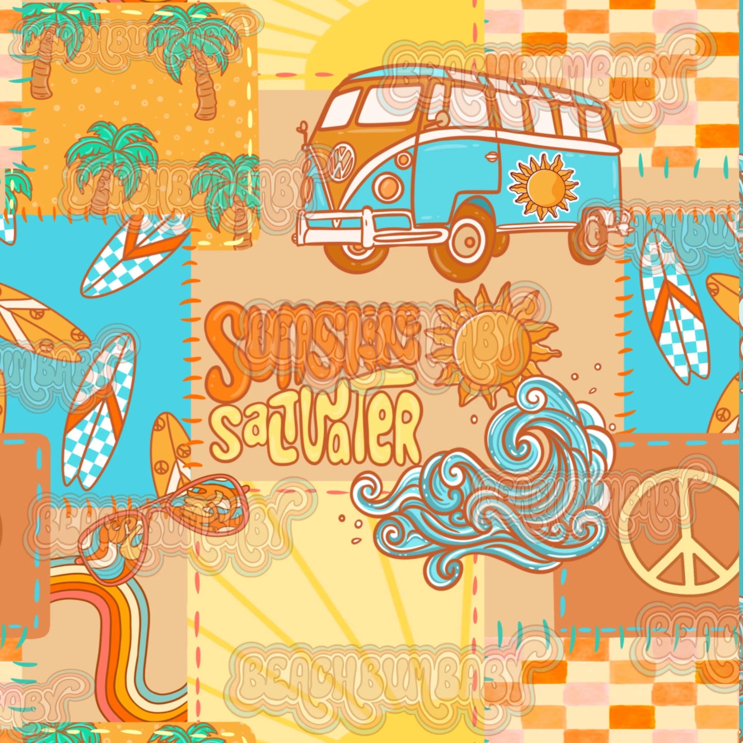 Boy summer patchwork