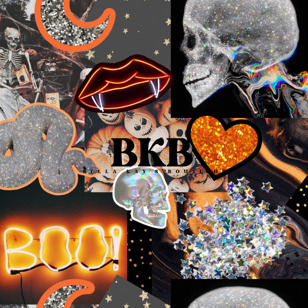 neon orange boo