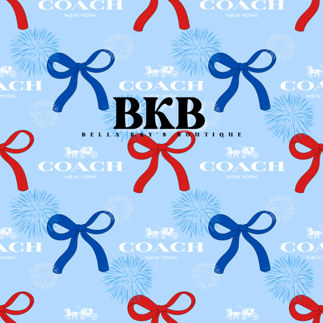 Red&blue coachbows