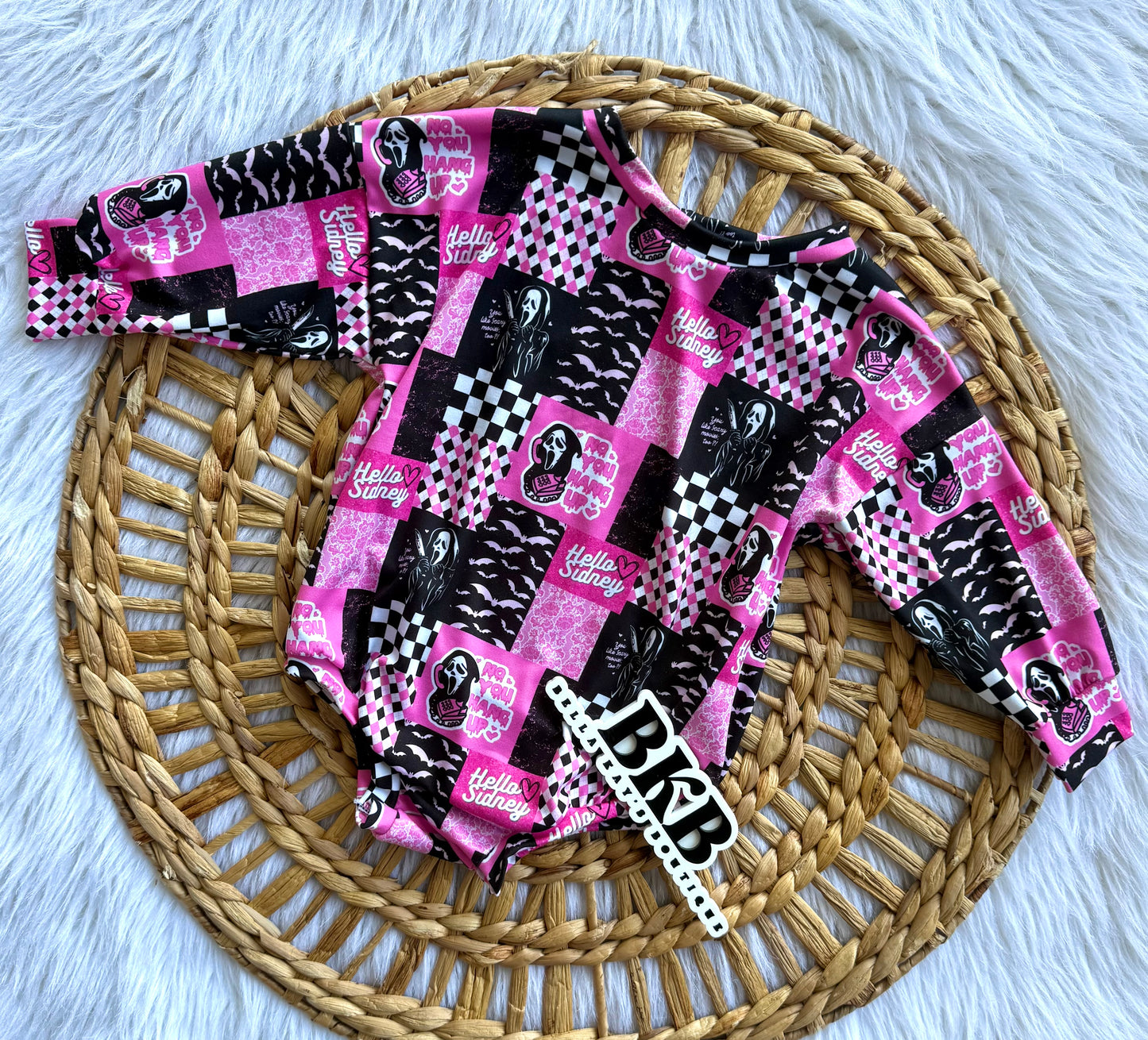 12-18 scream sweater romper