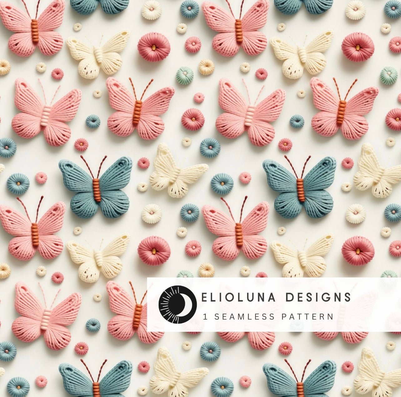 Teal & pink butterfly's