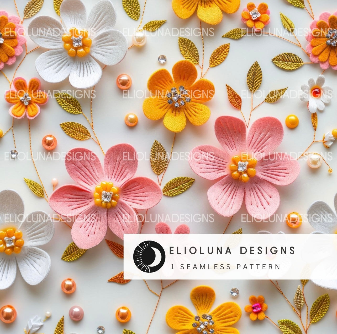 Spring flowers & pearls