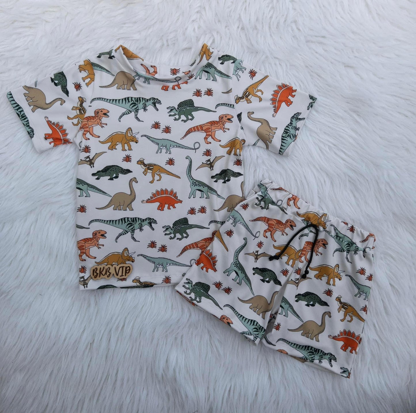 Dinosaur T-Shirt & boy shorts set