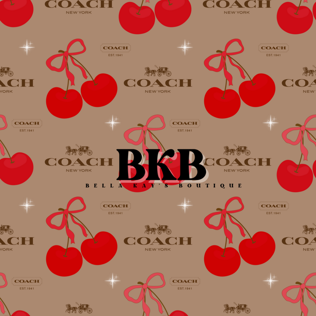 Tan w redcoach wcherries