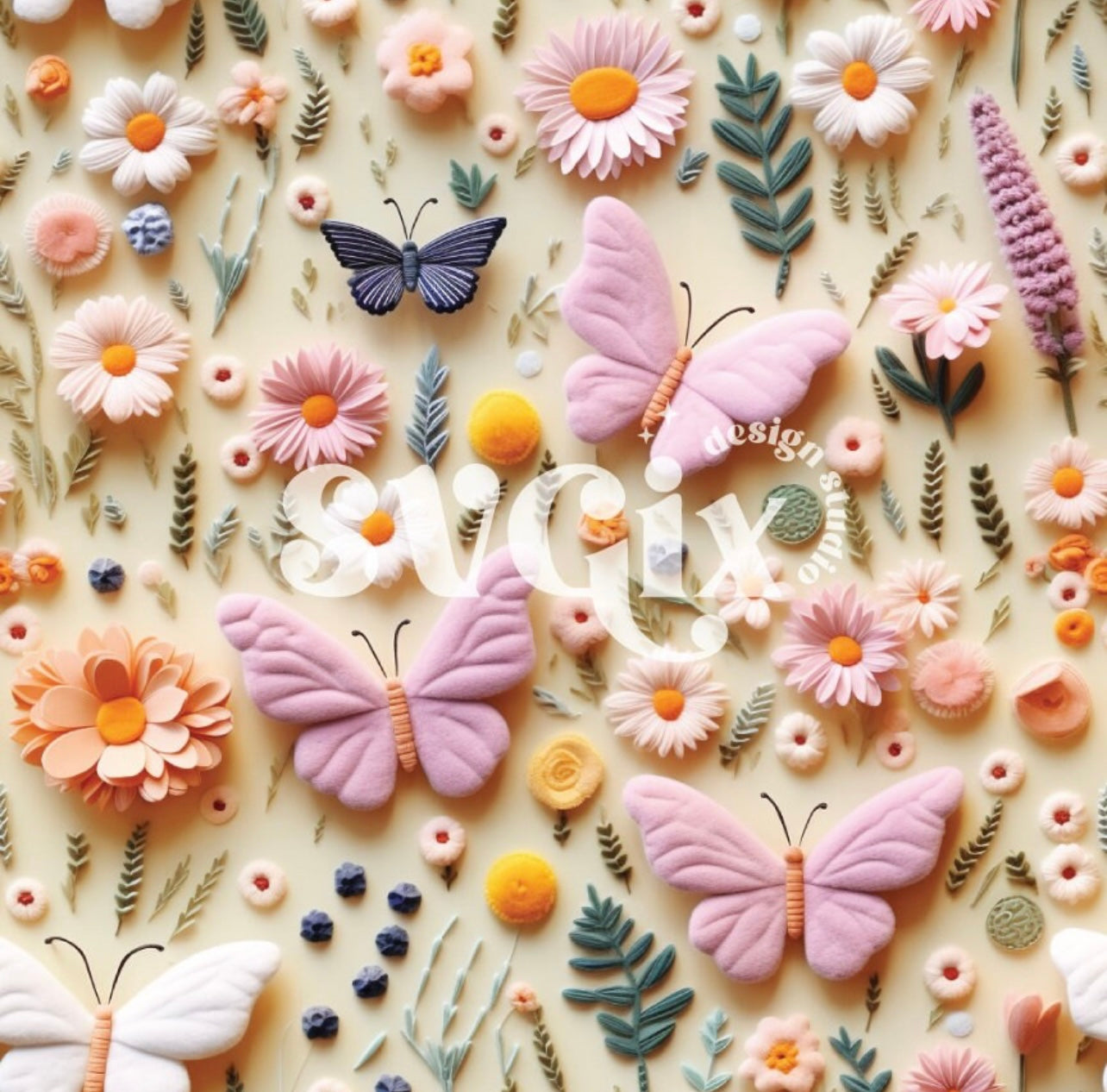 Spring purple butterfly's