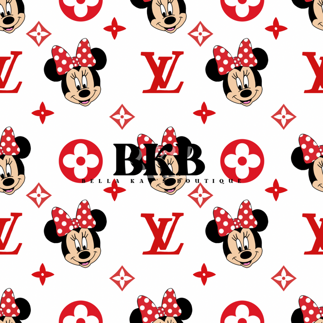 White & red minnielv t-shirt