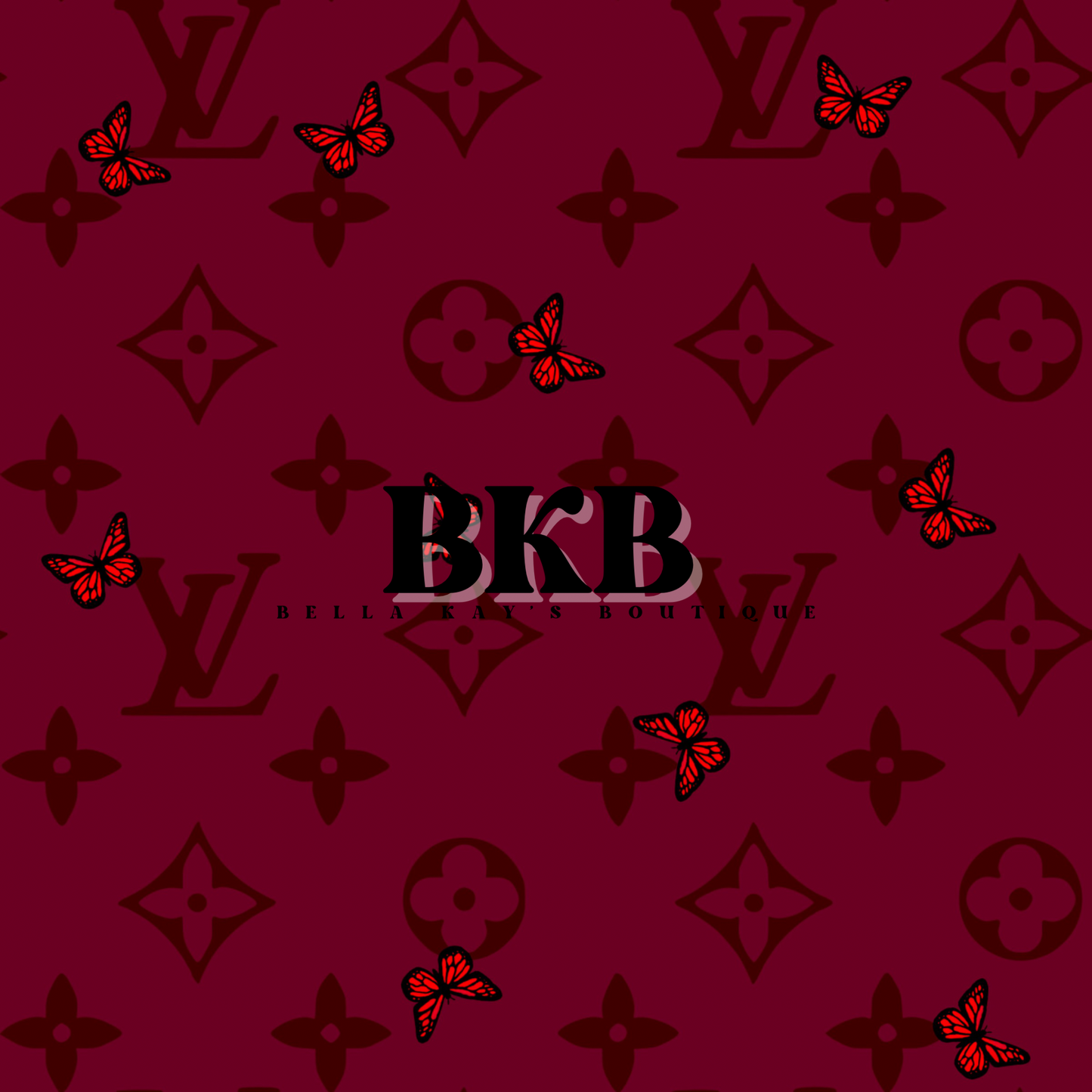 Maroon w red butterflylv