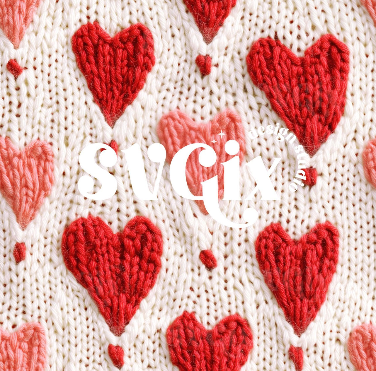 3d red hearts