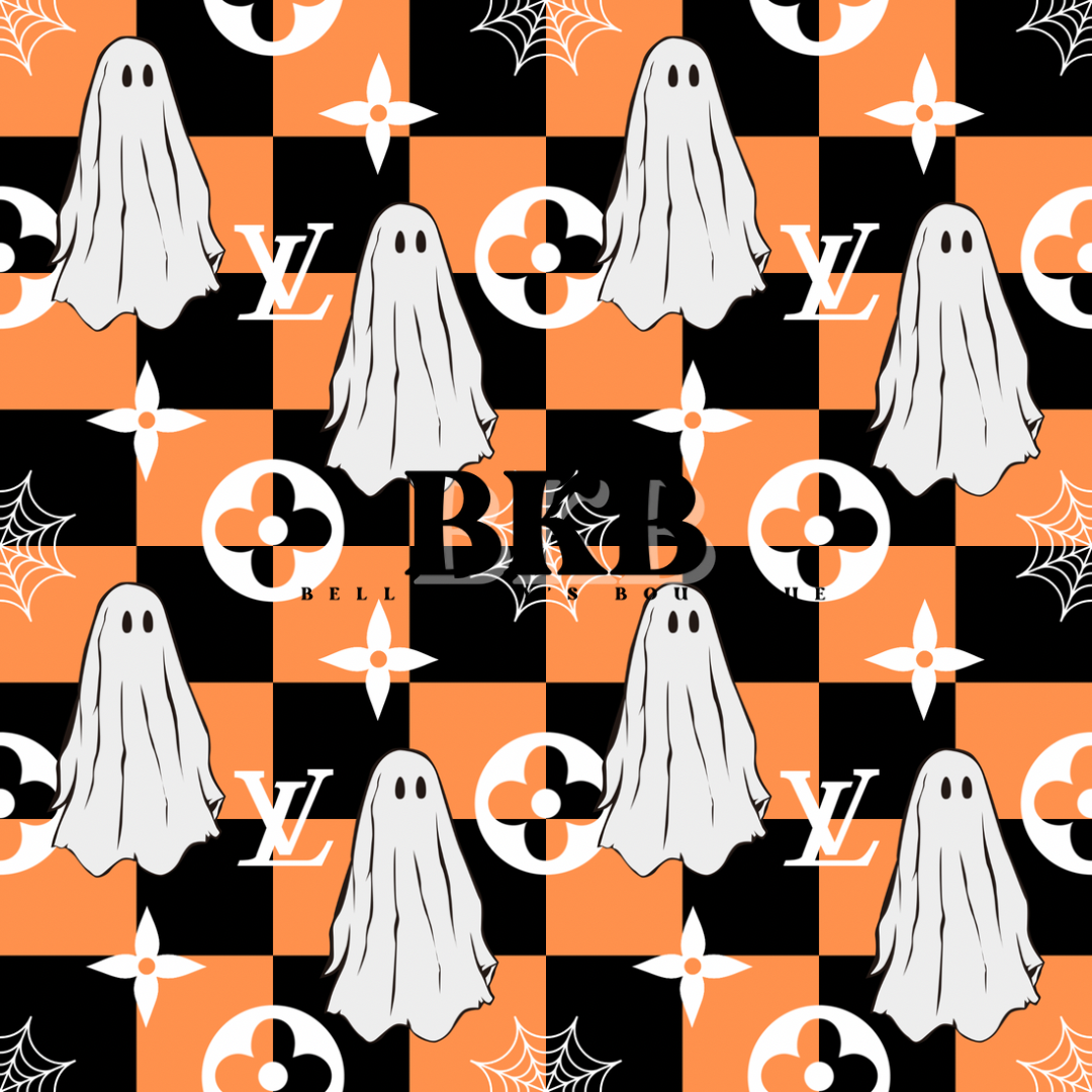 Black & orange checkered lvghost