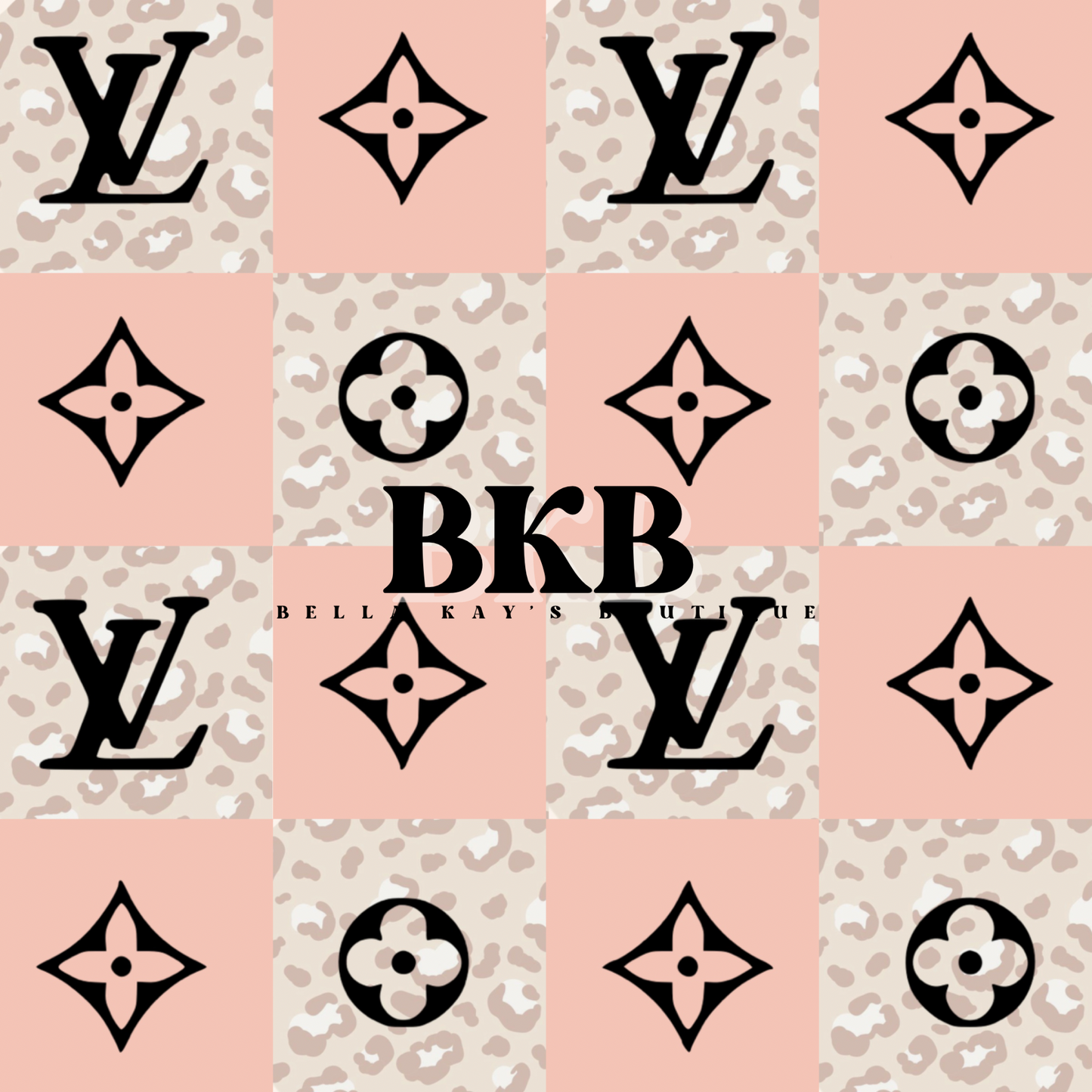 Checkered cheeta mauvelv