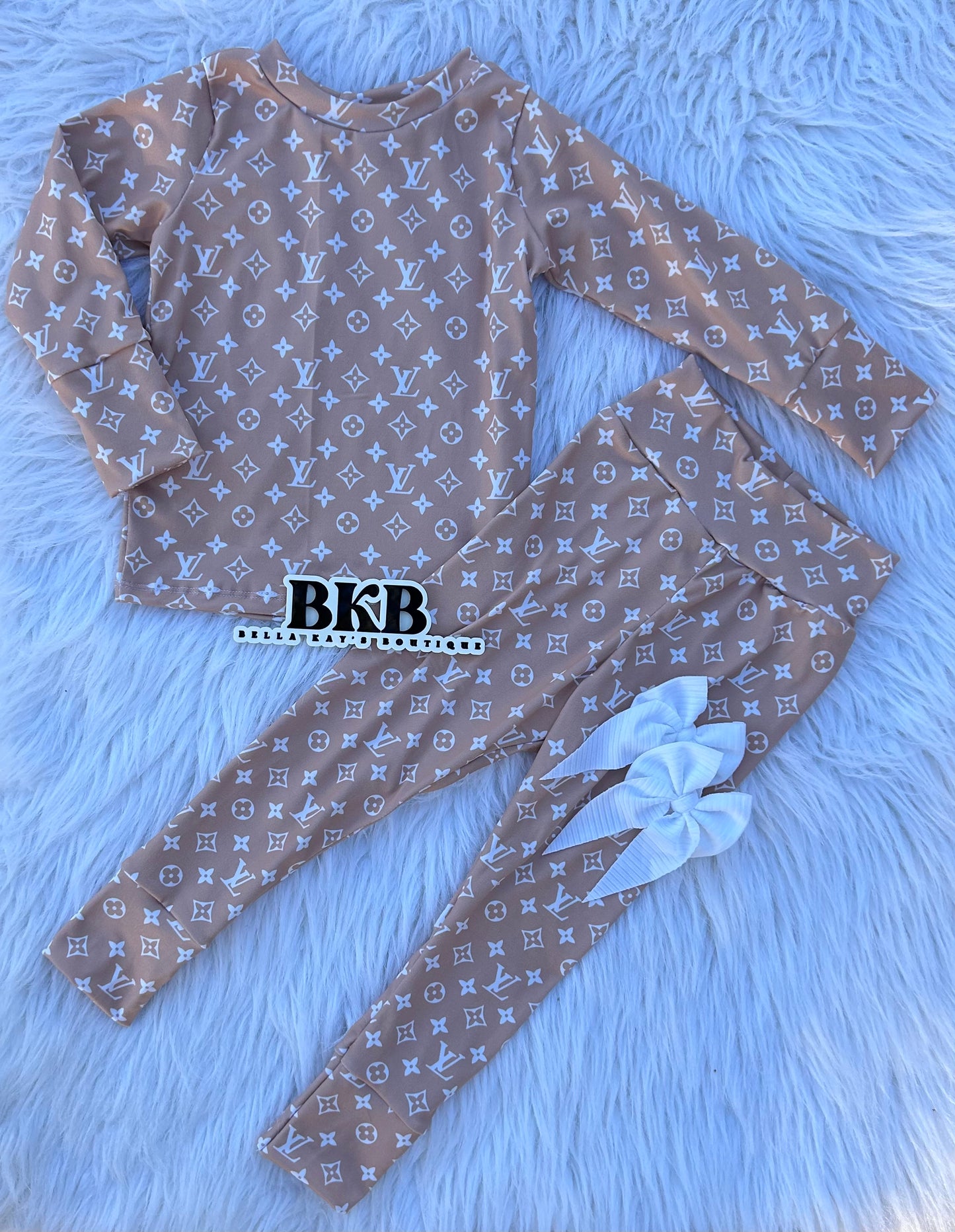 12-18 Mocha LV Long Sleeve Lounge Set RTS/RTP