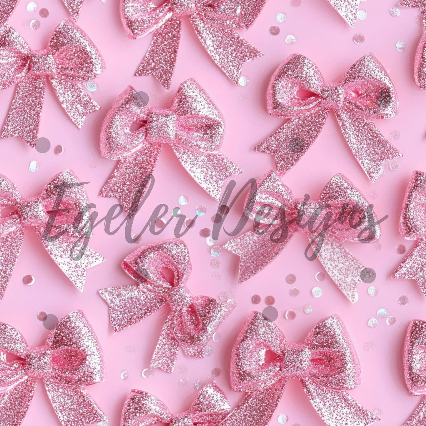 Pink sparkle 3d bows