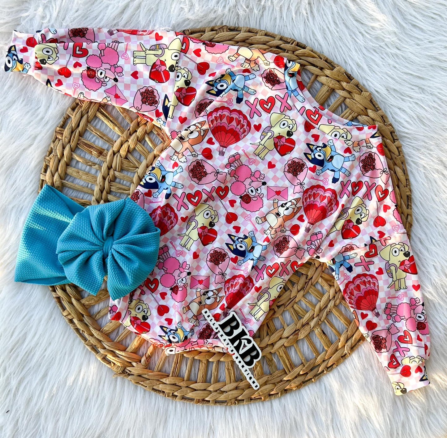 Blueyv day long sleeved romper