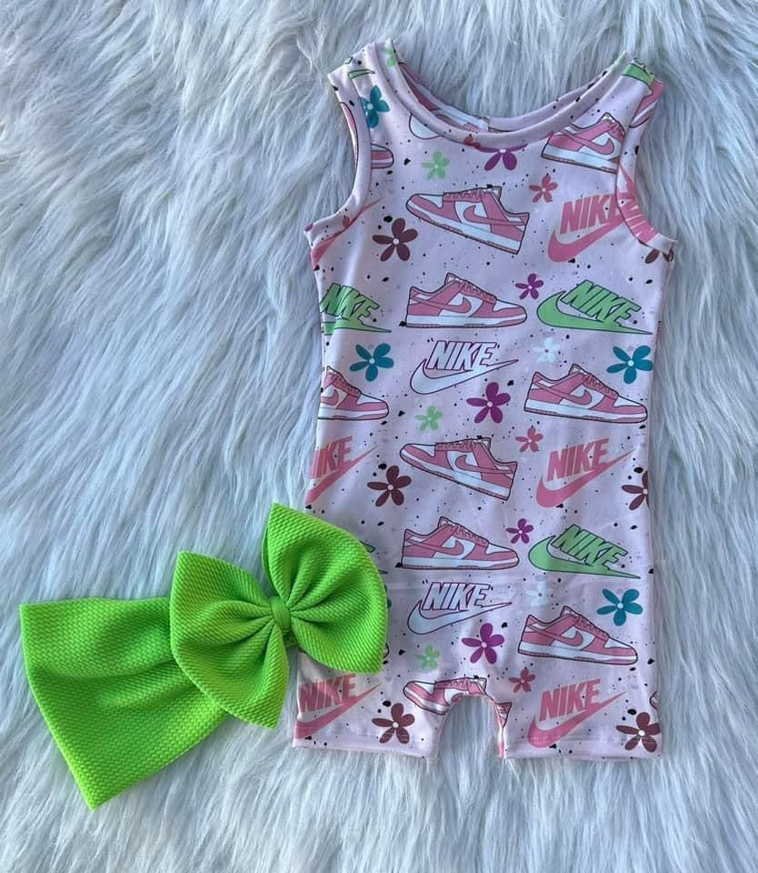 Nikeshoe splatter ollie romper