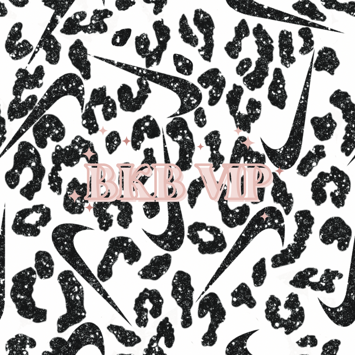 Black sparkle chetta swoosh(nikeOP)