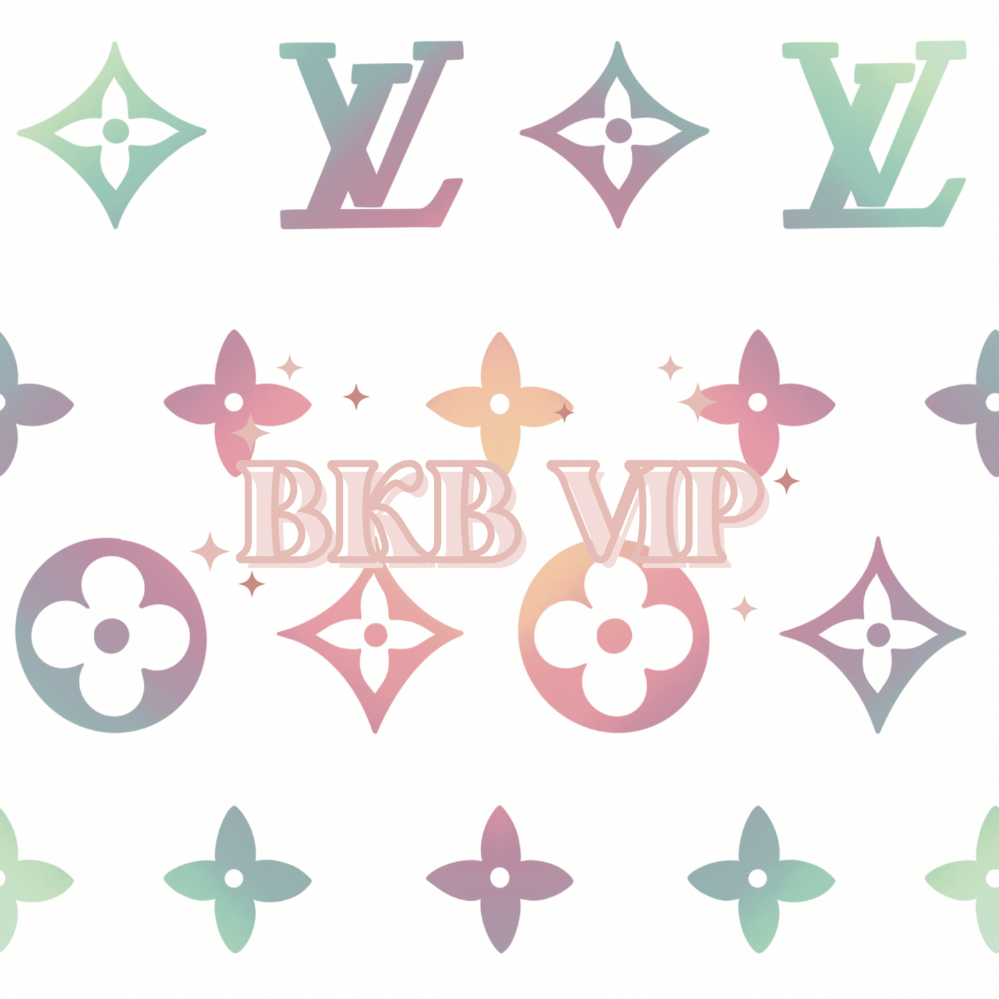 White w green & purple ombré LVLS