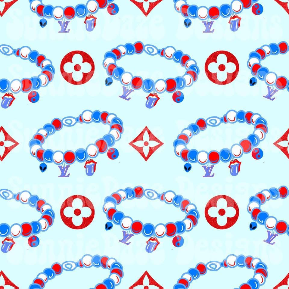 Bougie Fourth of July bracelet