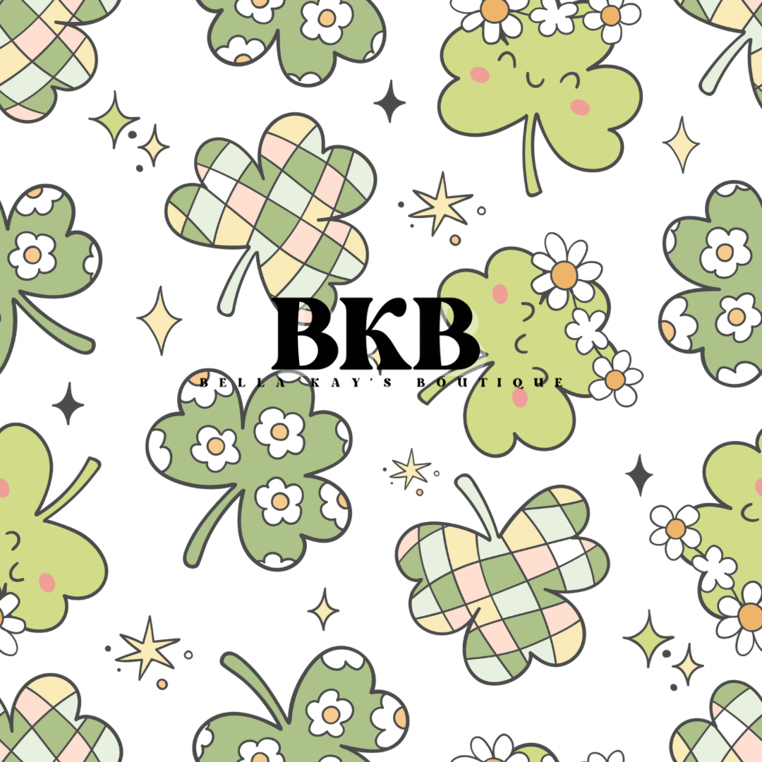 Groovy clover Adult T-Shirt