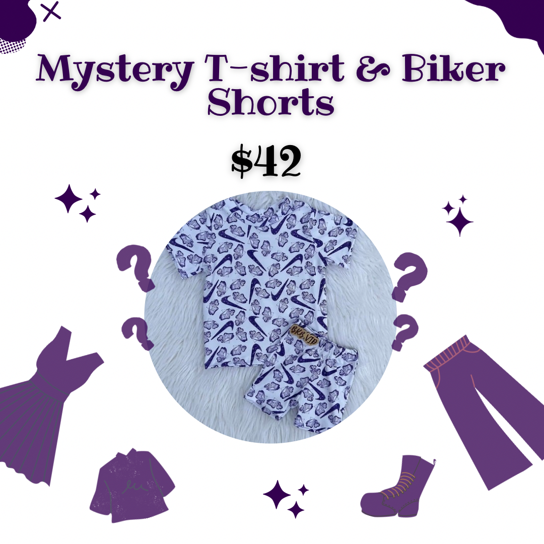Mystery T-shirt & biker shorts