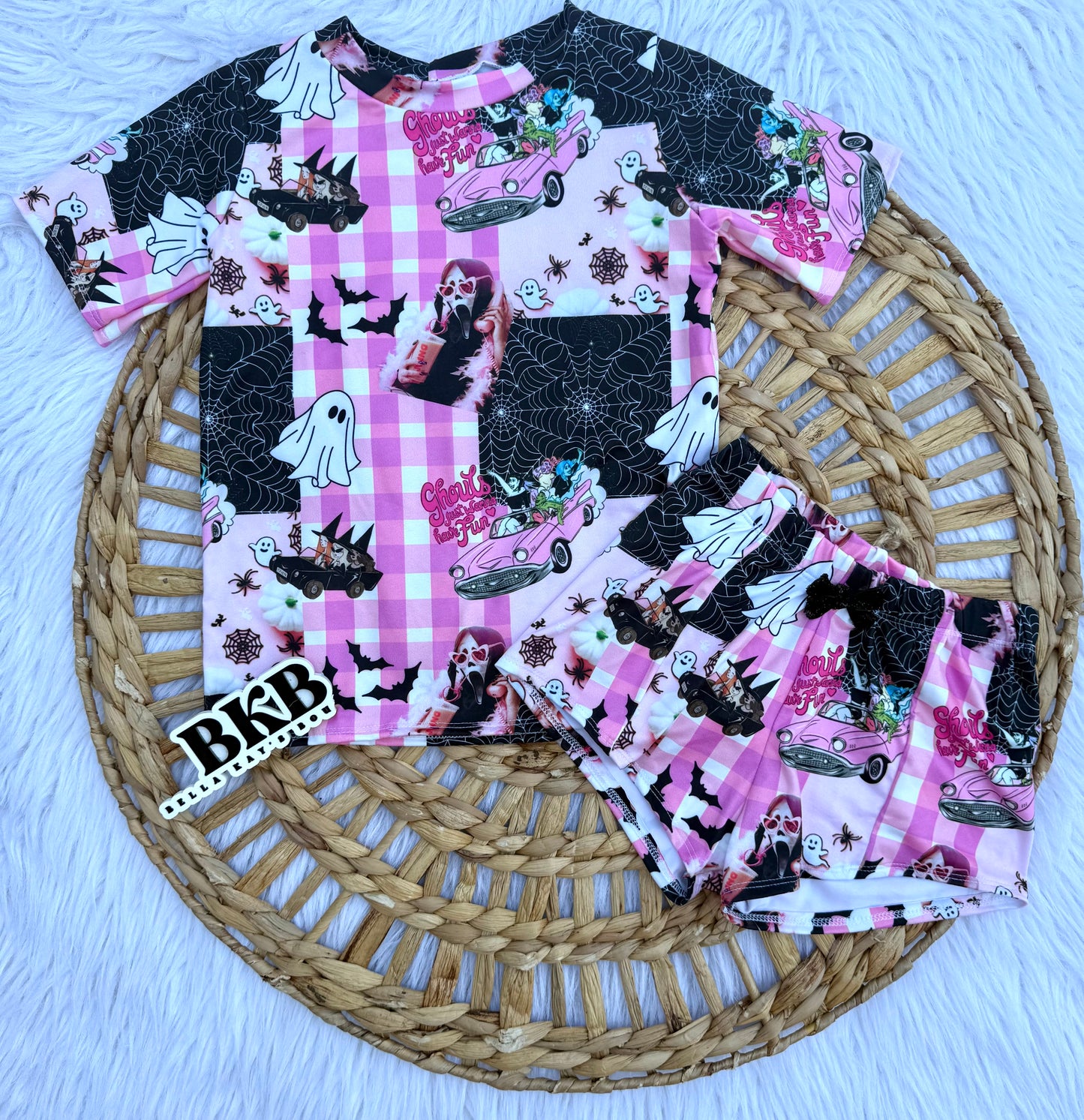 3T Ghouls just wanna have fun T-Shirt & Brezzy shorts set