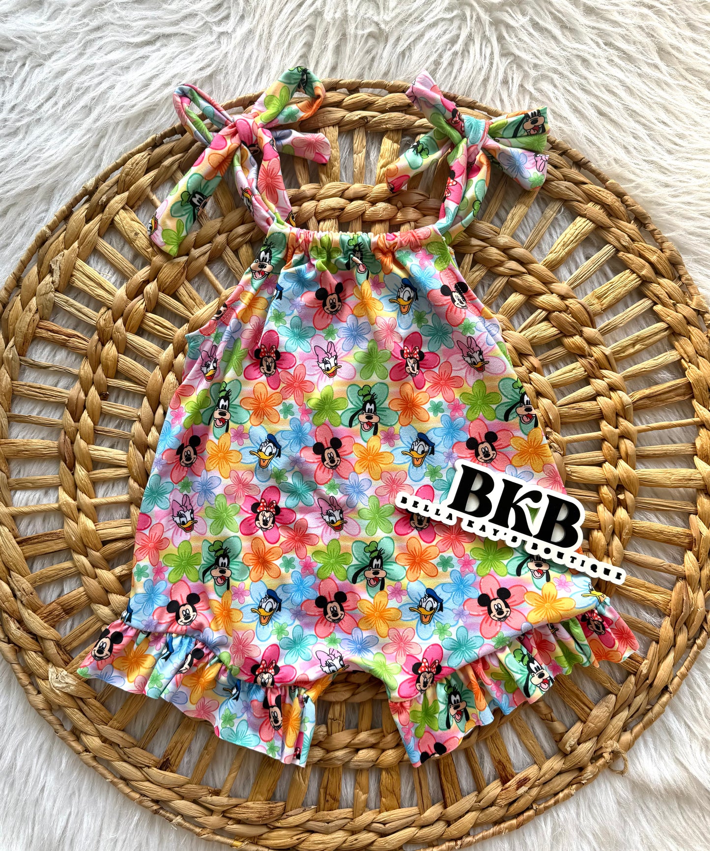 4T rose romper