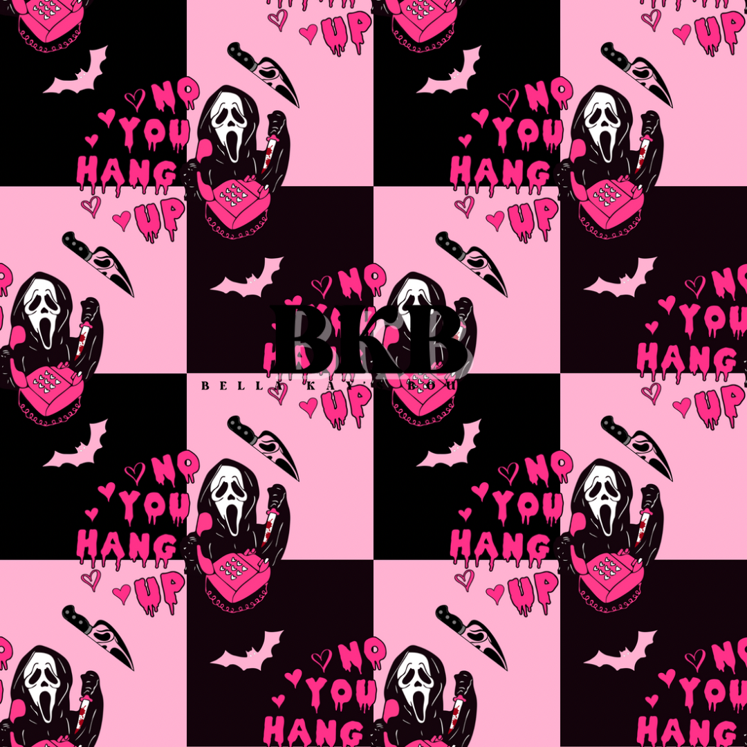 Black & pink checkeredscream