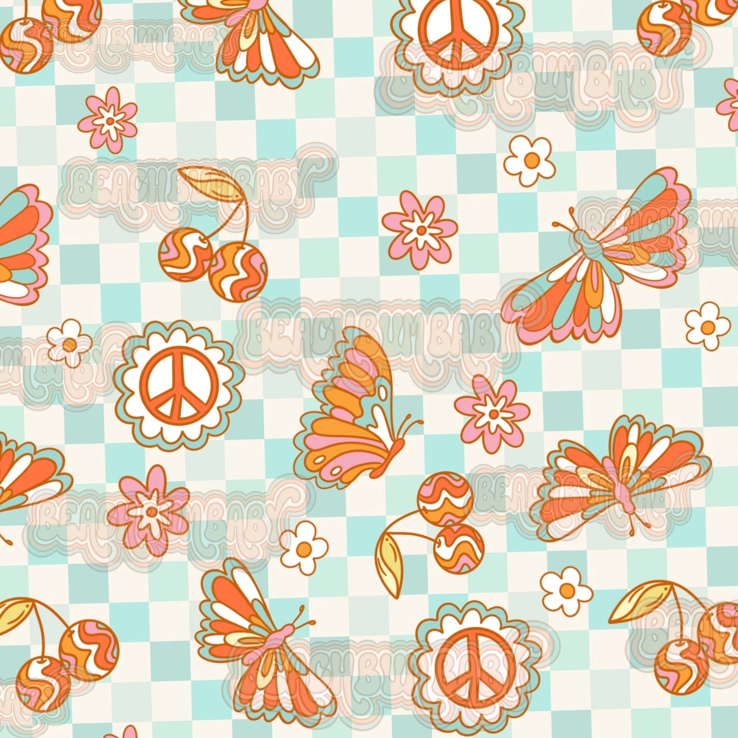 Butterfly & Retro cherries