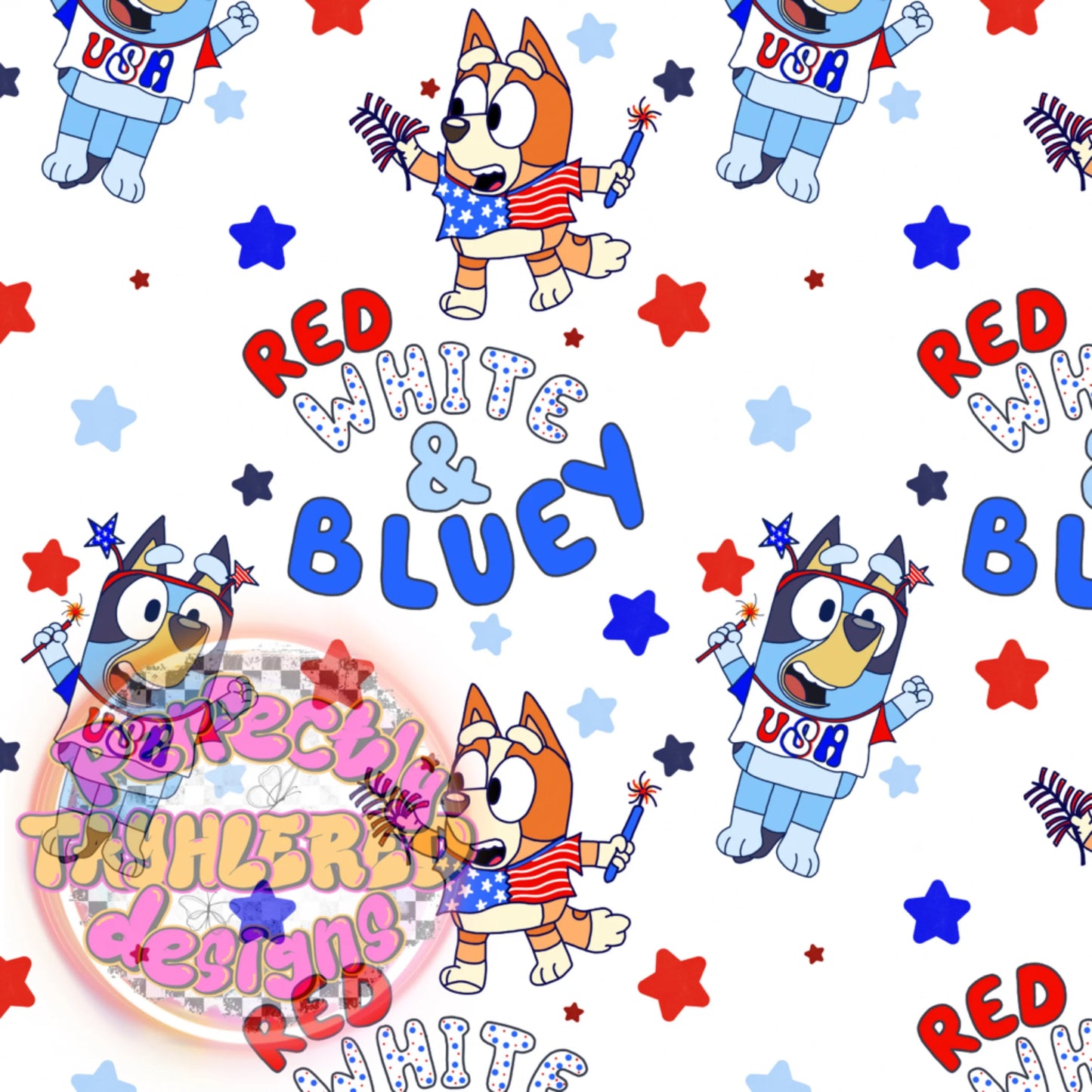 Red white andBluey
