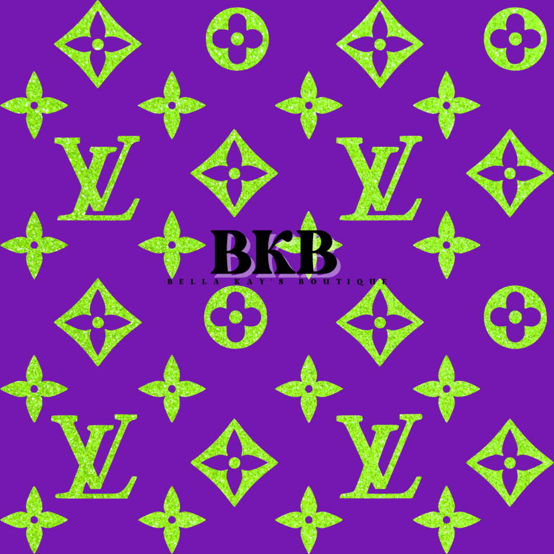 Purple w green sparklelv