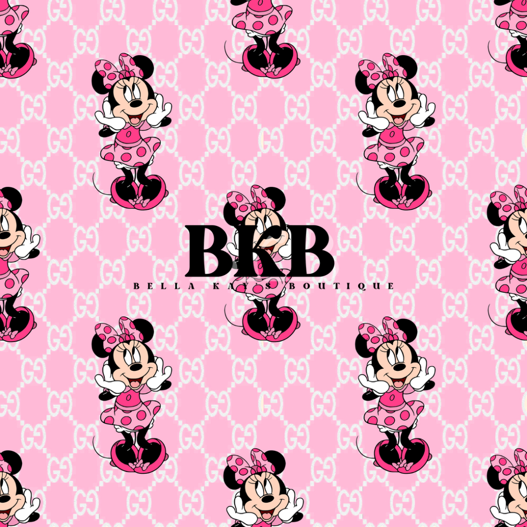 Minniegucci pink & white