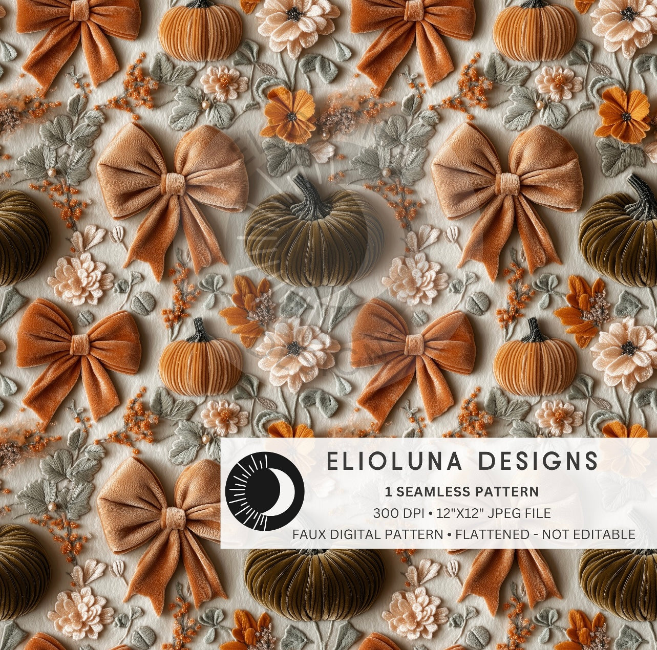 3D bows & pumpkins