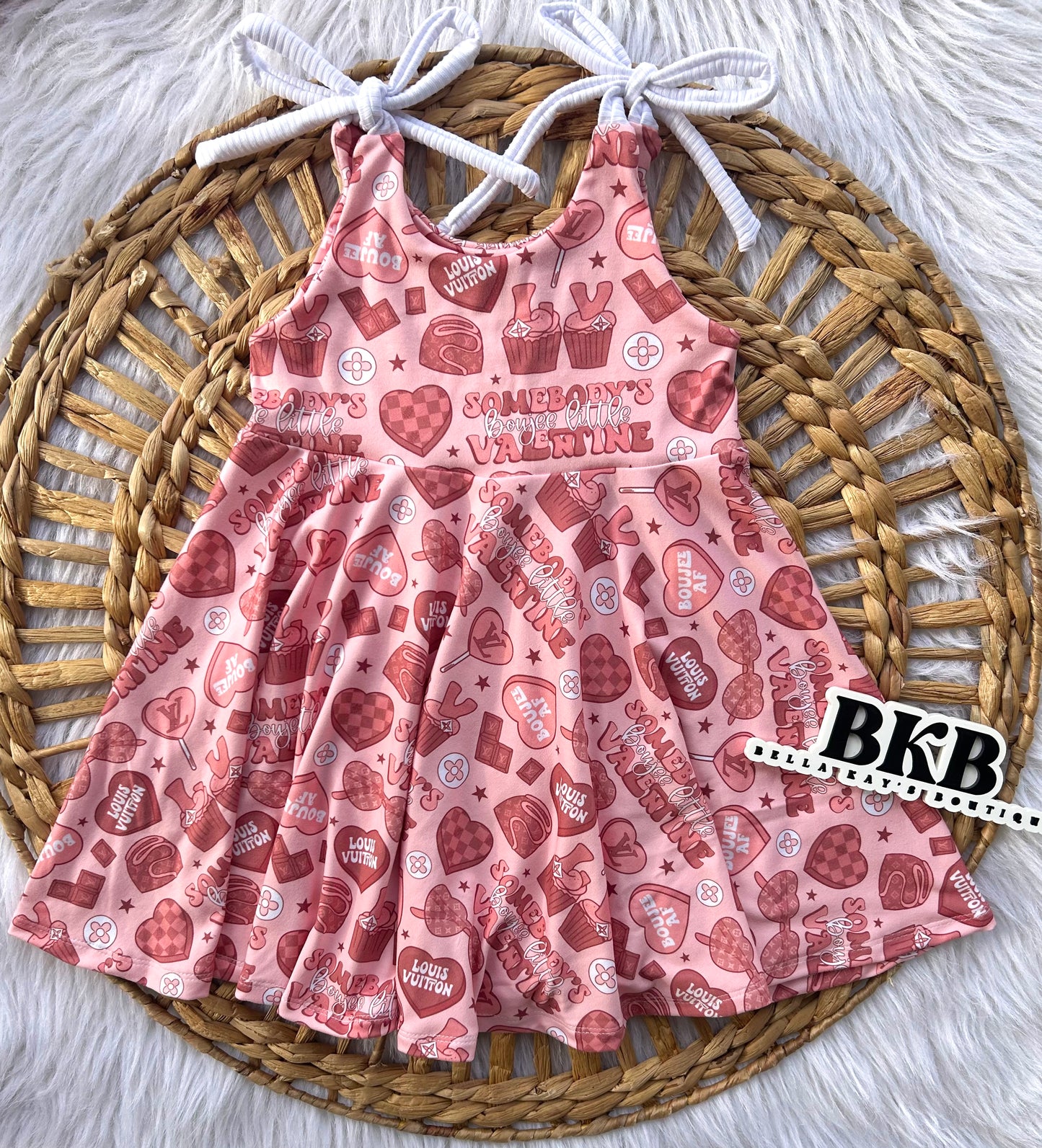 Somebody's boujee valentine Camilla dress