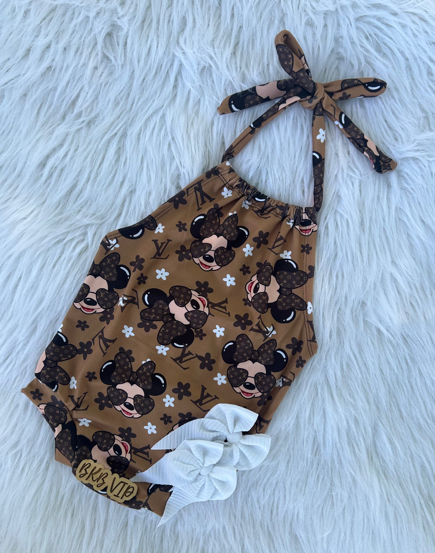 Boujee Mini Halter Romper