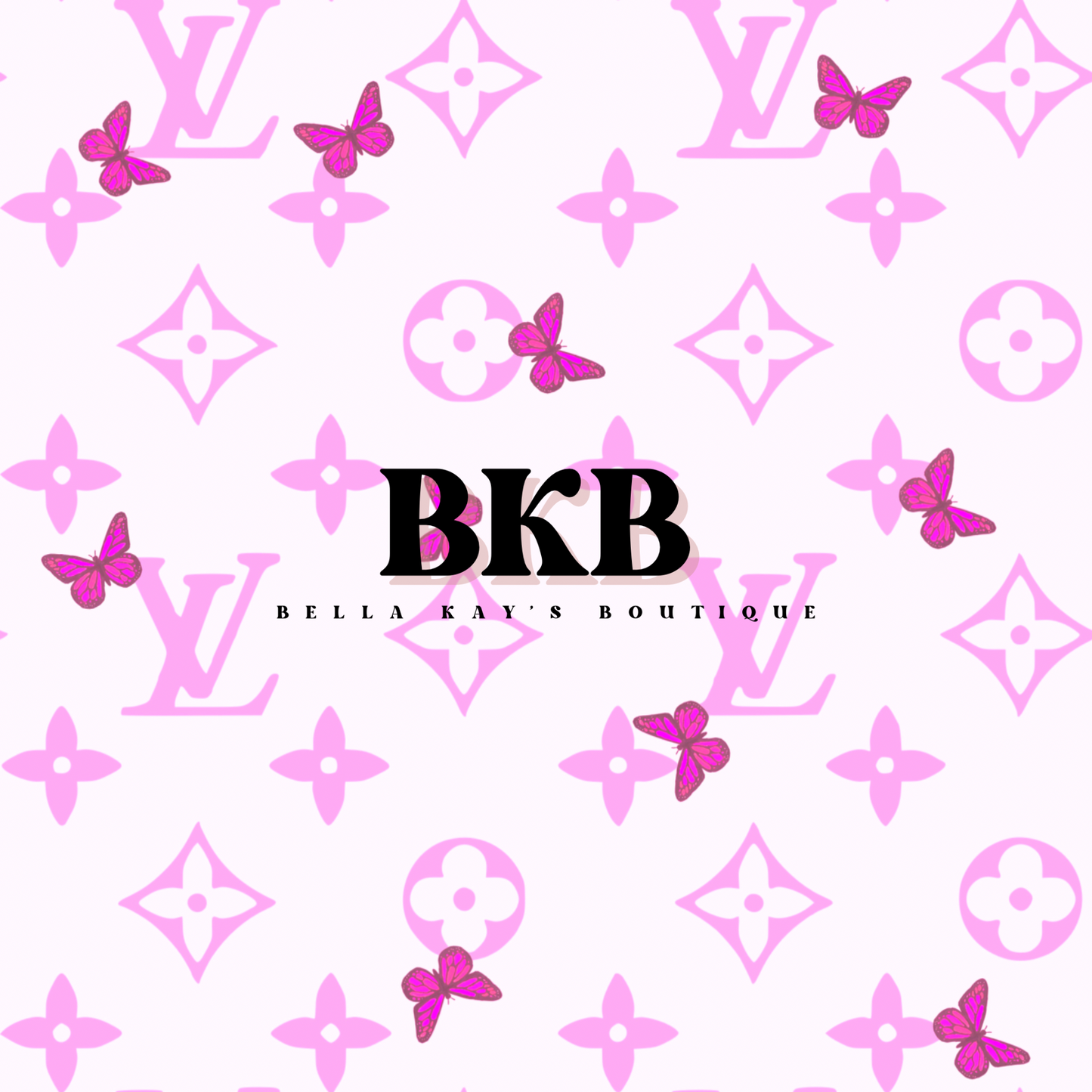 White & pink butterflyLV