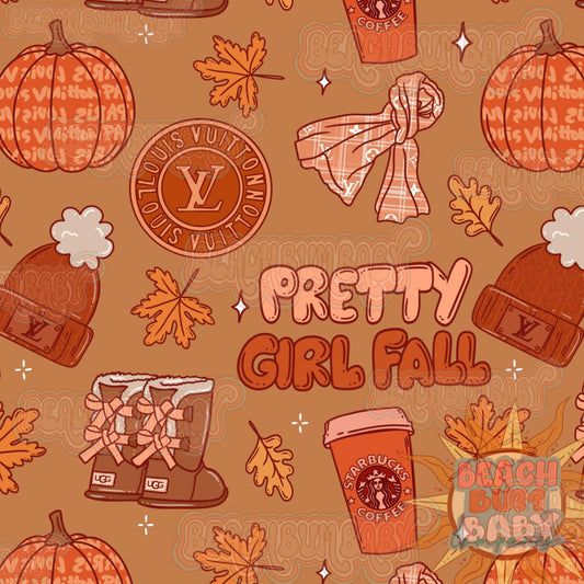 Pretty girl fall