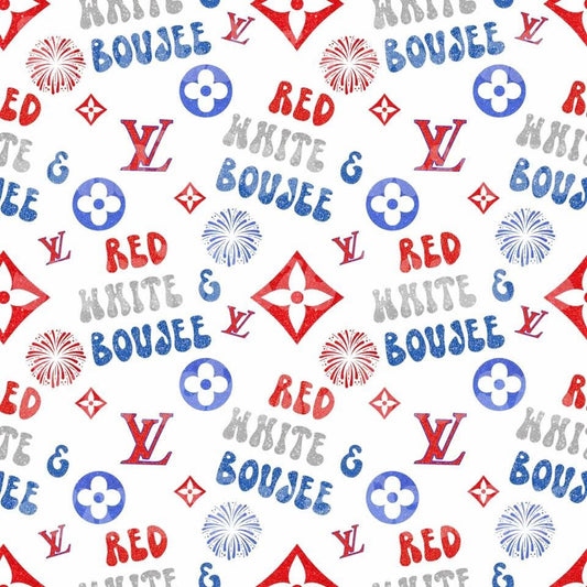 White with red white and boujee