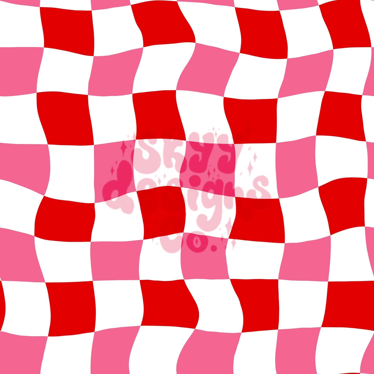 Vday groovy checkered