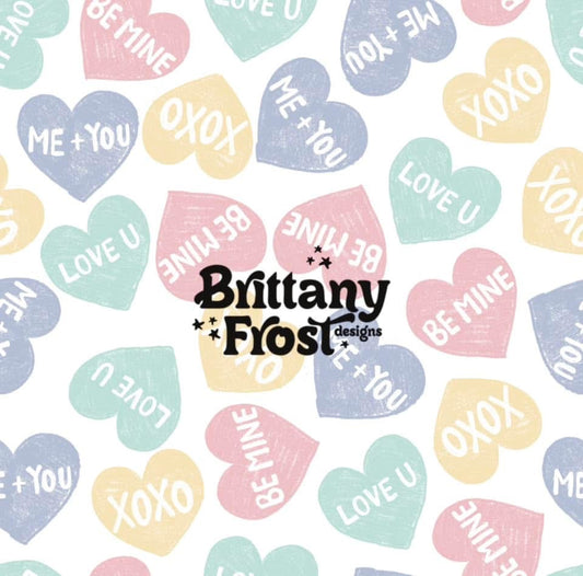Pastel v day hearts