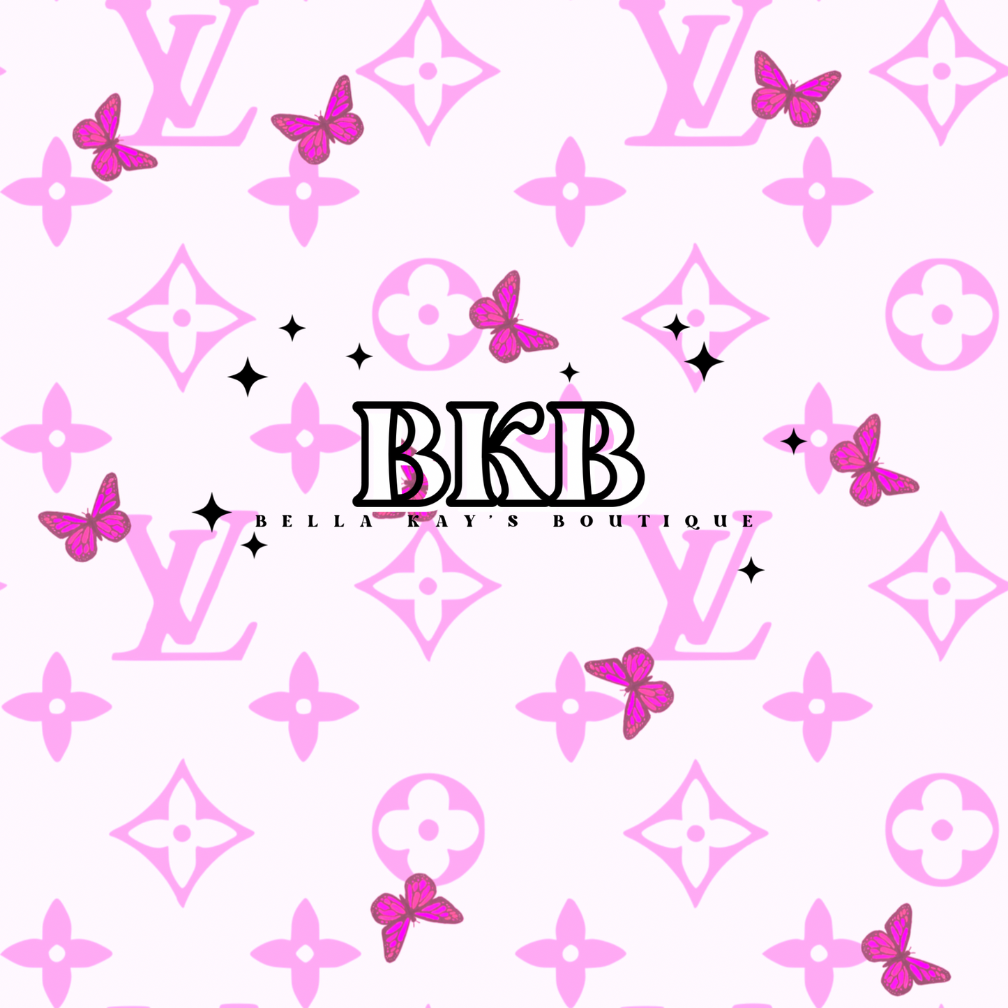Pink & White butterfly LVLS