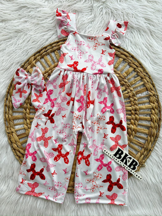 Boujee dogs vday natilda romper