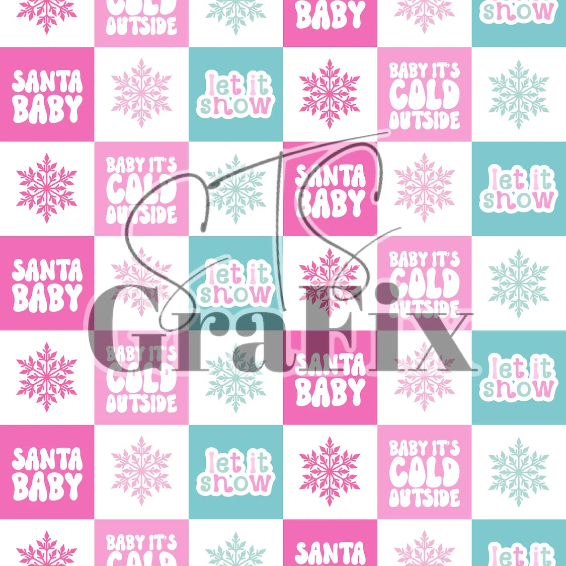 Santa baby checkers Christmas