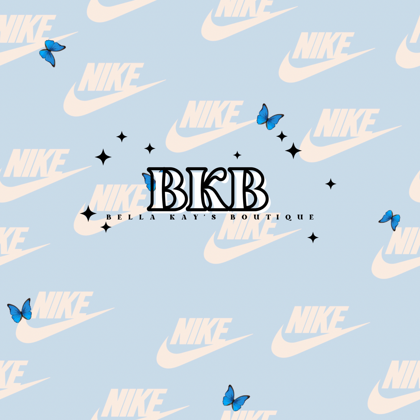Blue butterfly swoosh NLS
