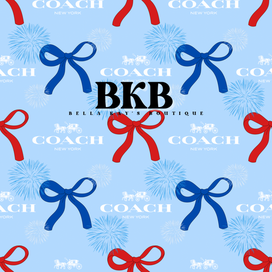 Red&blue coachbows