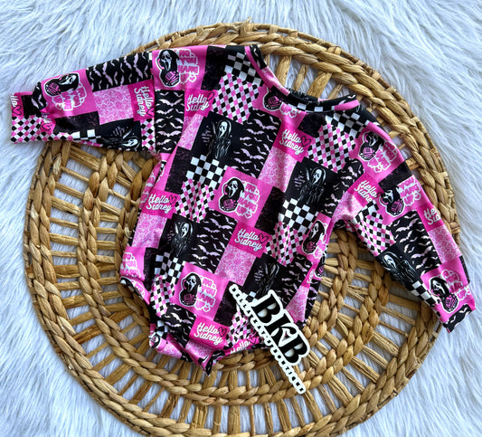 12-18 scream sweater romper