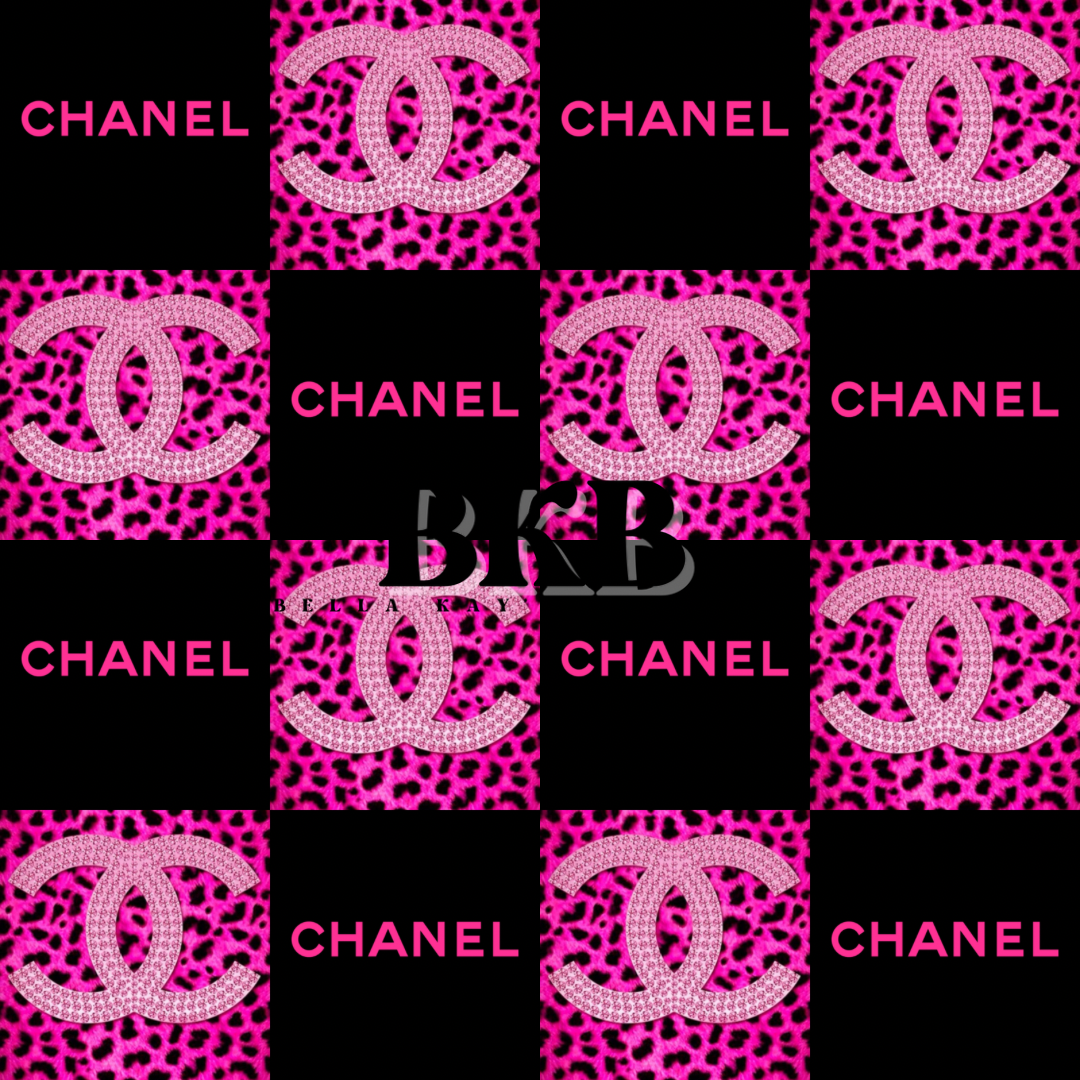 Pink checkered cheetachanel T-shirt & shorties