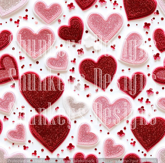 3-D hearts